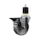Service Caster 4'' Semi Steel Swivel 1-7/8'' Expanding Stem Caster with Brake SCC-EX20S414-SSS-PLB-178 - alternate 1